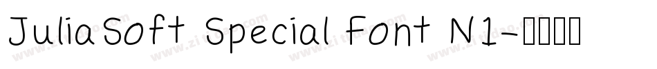 JuliaSoft Special Font N1字体转换